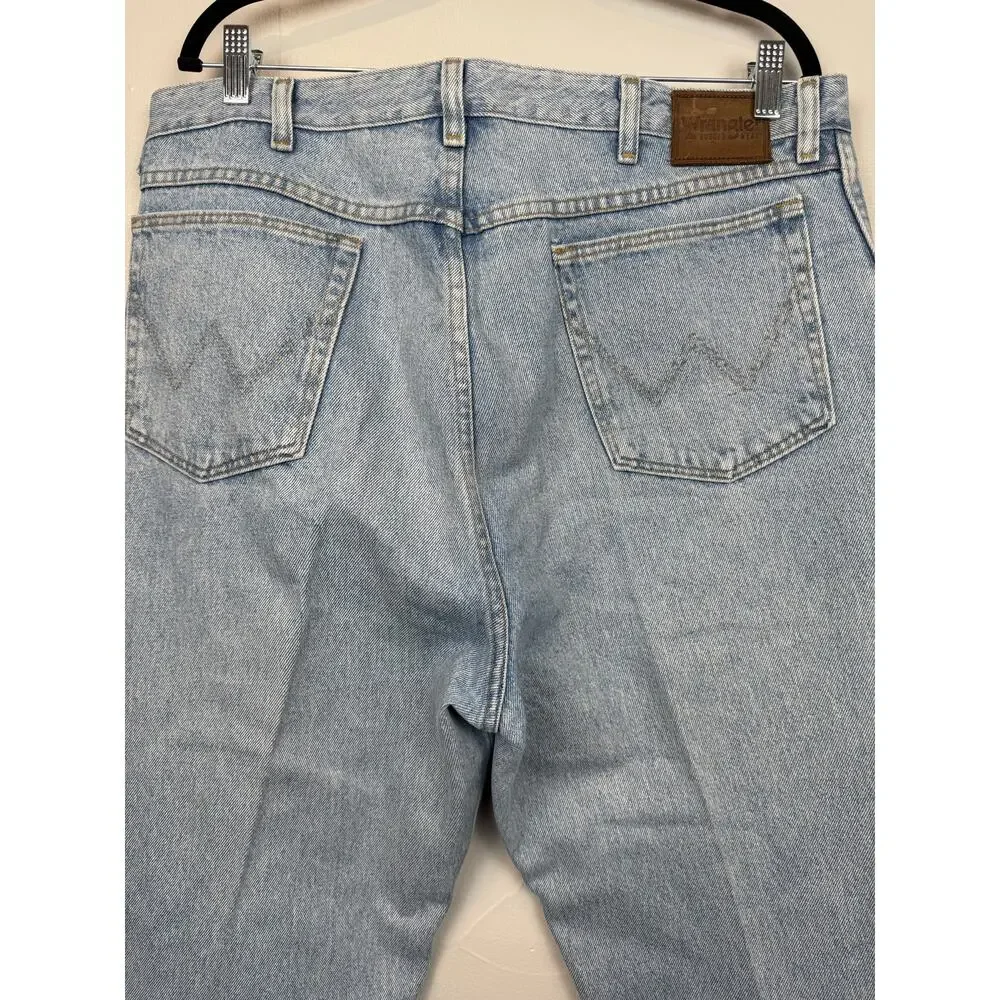 Wrangler 13MWZ Cowboy Cut Original Fit Jeans Men's 38x36 Light Wash